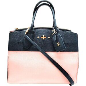 784717BA (X6) Louis Vuitton Crossbody Bag City Steamer MM Pink Leather